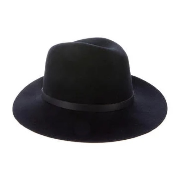 Rag & Bone Wool Fedora Black, sz. Med - Picture 2 of 6